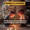 Instalatie de Craciun Liniara cu Panou Solar Teno413, 100 LED-uri, 8 jocuri de lumini, alimentare la priza, fir verde, interior/exterior, rezistenta la apa, 10 m, alb cald