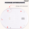 Cantar Electronic de Bucatarie Teno646, bol inclus, capacitate maxima 5 kg, acuratete 1 g, afisaj digital, resetare la pornire, 3 unitati de masura, functionare cu baterii 2 x AA, alb