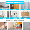 Set 2 Cuiere Autoadezive Teno1555, cu agatatori duble, pentru baie/hol/bucatarie, puternice, ajustabile, usor de montat, waterproof, transparent