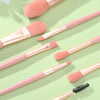 Set 8 Mini Pensule pentru Machiaj Teno311, machiaj profesional/incepatori, portabile, roz