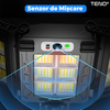 Lampa Solara Stradala 400 LED-uri Teno872, 3 capete, control prin telecomanda, senzor de miscare, 3 moduri de iluminare, protectie IP65, Waterproof, exterior, negru
