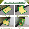 Set 50 x Capcane cu Lipici pentru Sobolani Teno996, soareci, insecte, daunatori, din carton, tip carte, adeziv puternic, fara miros, reutilizabile, pentru exterior/interior, non-toxice, verde