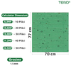 Set 10x Tapet Caramida 3D Teno1303, Model Stelute, suprafata acoperire 5.3 mp, autoadeziv, waterproof, usor de montat, design modern, 70x77 cm, verde inchis