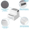 Scaunel Inaltator pentru Copii Teno33, multifunctional, doua trepte, suprafata anti-alunecare, pentru bucatarie/baie, tip scara, confortabil, sigur, alb