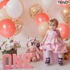 Set 25 Baloane Teno722, pentru Petreceri/Aniversari/Evenimente, o singura dimensiune, latex, somon