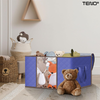 Cutie Depozitare si Organizare Teno1031, pliabila, maner ranforsat si fereastra transparenta, pentru haine/paturi/ plapumi/ perne/ lenjerii de pat/jucarii, 84 L, 60x 40x 35 cm, albastru