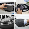 Kit pentru Curatare si Detailing Auto Teno724, interior/exterior, pamatuf, manusa, burete dublu, 3 lavete, 3 piese pentru lustruire, microfibra, gri