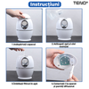 Difuzor Aromaterapie Teno606, cu ultrasunete, design minimalist, 7 culori LED, 2 moduri de eliberare a aerului, capacitate 800ml, silentios, umidifica aerul, alb