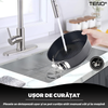 Set 3 Tavi pentru Copt Teno1634, forma rotunda, baza detasabila, antiaderente, rezistente, usor de curatat, 4/7/9 inch, negru