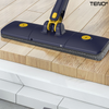 Mop cu Cap Dreptunghiular Teno1177, rotire 360 grade, telescopic, curatare usoara, 3 lavete incluse, 123 cm, albastru/galben