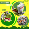 Set Camion Trailer de Jucarie pentru Transport Teno1168, T-REX, 12 vehicule incluse, masina, barca, elicopter, accesorii mobile, lansator si rampa frontala, platforma tractare, verde deschis