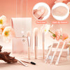 Set 8 Mini Pensule pentru Machiaj Teno312, machiaj profesional/incepatori, portabile, crem