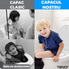 Capac WC cu Reductie 2 in 1 Teno124, inchidere lenta duala, reductor cu prindere magnetica, adulti si copii, plastic durabil, alb