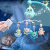 Carusel Muzical pentru Patut Teno362, Bebe, control prin telecomanda, proiector, muzica si lumini, jucarii detasabile, albastru
