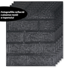 Set Tapet Mic Caramida 3D Teno104, suprafata acoperire 3.31 mp, autoadeziv, waterproof, usor de montat, design modern, 38,5x34 cm, negru