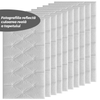 Set Tapet 3D Teno385, suprafata acoperire 2.45 mp, autoadeziv, waterproof, design modern, usor de montat, 70x35cm, alb