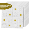Set Tapet 3D Teno60, suprafata acoperire 4.9 mp, autoadeziv, perete/tavan, waterproof, usor de montat, design modern, 70x70 cm, auriu