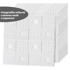 Set Tapet 3D Teno62, suprafata acoperire 4.9 mp, autoadeziv, perete/tavan, waterproof, usor de montat, design modern, 70x70 cm, alb