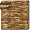 Set Tapet Caramida 3D Teno84, Model Piatra Naturala, suprafata acoperire 5.3 mp, autoadeziv, waterproof, usor de montat, design modern, 70x77 cm, maro