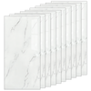 Set 10x Tapet Marmura Premium 3D Teno1588, suprafata acoperire 1.8 mp, autoadeziv, waterproof, usor de montat, design modern, 30x60 cm, model 50, alb perlat