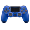 Controller Wireless DoubleShock Teno1567, compatibil cu PS4, joystick-uri analog, vibratie dubla, baterie performanta, albastru deschis