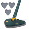 Mop cu Cap in Forma de Inima Teno1156, rotire 360 grade, telescopic, curatare usoara, 3 lavete incluse, 127 cm, verde/galben