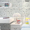 Set Tapet Caramida 3D Teno69, model Stelute, suprafata acoperire 5.3 mp, autoadeziv, waterproof, usor de montat, design modern, 70x77 cm, alb