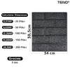 Set Tapet Mic Caramida 3D Teno104, suprafata acoperire 3.31 mp, autoadeziv, waterproof, usor de montat, design modern, 38,5x34 cm, negru