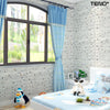 Set Tapet Caramida 3D Teno69, model Stelute, suprafata acoperire 5.3 mp, autoadeziv, waterproof, usor de montat, design modern, 70x77 cm, alb