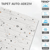 Set Tapet Caramida 3D Teno69, model Stelute, suprafata acoperire 5.3 mp, autoadeziv, waterproof, usor de montat, design modern, 70x77 cm, alb