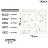 Set Tapet Caramida 3D Teno69, model Stelute, suprafata acoperire 5.3 mp, autoadeziv, waterproof, usor de montat, design modern, 70x77 cm, alb