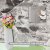 Set Tapet Panou 3D Teno98, Model Marmura, suprafata acoperire 4.9 mp, autoadeziv, waterproof, usor de montat, design modern, 70x70 cm, gri