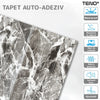 Set Tapet Panou 3D Teno98, Model Marmura, suprafata acoperire 4.9 mp, autoadeziv, waterproof, usor de montat, design modern, 70x70 cm, gri