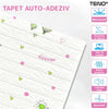 Set Tapet Caramida 3D Teno76, model Nori si Baloane, suprafata acoperire 5.3 mp, autoadeziv, waterproof, usor de montat, design modern, 70x77 cm, alb