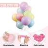 Set 100 Baloane Teno298, pentru Petreceri/Aniversari/Evenimente, o singura dimensiune, latex, multicolor pastel