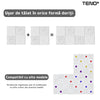 Set Tapet 3D Teno62, suprafata acoperire 4.9 mp, autoadeziv, perete/tavan, waterproof, usor de montat, design modern, 70x70 cm, alb