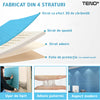 Set Tapet Caramida 3D Teno52, suprafata acoperire 5.3 mp, autoadeziv, waterproof, usor de montat, design modern, 70x77 cm, albastru
