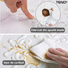 Set Tapet 3D Teno62, suprafata acoperire 4.9 mp, autoadeziv, perete/tavan, waterproof, usor de montat, design modern, 70x70 cm, alb