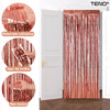 Set 2 Bucati Perdea Decorativa Teno322, din folie rose gold metalizat, pentru petreceri aniversare