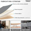 Set Tapet Caramida 3D Teno56, suprafata acoperire 5.3 mp, autoadeziv, waterproof, usor de montat, design modern, 70x77 cm, gri