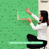 Set Tapet Caramida 3D Teno72, model Stelute, suprafata acoperire 5.3 mp, autoadeziv, waterproof, usor de montat, design modern, 70x77 cm, verde
