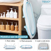 Cadita cu Pernuta pentru Bebelusi Teno42, termometru digital incorporat, pliabila, dop de scurgere, picioare anti-alunecare, design ergonomic, 75 x 45 x 22 cm, albastru