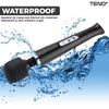 Aparat de Masaj Teno1093, 10 Frecvente de Vibratii, waterproof, alimentare USB, portabil, elimina durerile musculare, negru