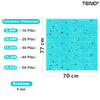 Set Tapet Caramida 3D Teno71, model Stelute, suprafata acoperire 5.3 mp, autoadeziv, waterproof, usor de montat, design modern, 70x77 cm, albastru
