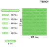 Set Tapet Caramida 3D Teno54, suprafata acoperire 5.3 mp, autoadeziv, waterproof, usor de montat, design modern, 70x77 cm, verde