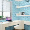 Set Tapet Caramida 3D Teno71, model Stelute, suprafata acoperire 5.3 mp, autoadeziv, waterproof, usor de montat, design modern, 70x77 cm, albastru