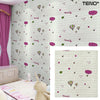 Set Tapet Caramida 3D Teno76, model Nori si Baloane, suprafata acoperire 5.3 mp, autoadeziv, waterproof, usor de montat, design modern, 70x77 cm, alb