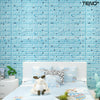 Set Tapet Caramida 3D Teno71, model Stelute, suprafata acoperire 5.3 mp, autoadeziv, waterproof, usor de montat, design modern, 70x77 cm, albastru