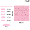 Set Tapet Caramida 3D Teno70, model Stelute, suprafata acoperire 5.3 mp, autoadeziv, waterproof, usor de montat, design modern, 70x77 cm, roz