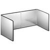 Placa de Protectie Aragaz Anti-Stropi Teno86, panou cu 4 elemente, pliabila, metal, de inalta calitate, usor de curatat, 133x30cm, argintiu